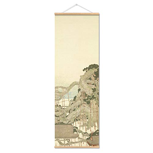Kakemono japonais vintage de 50x150 cm pour décoration murale salon style ferme