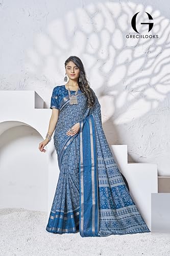 Image of GRECIILOOKS Saree | Women Saree | Saree for women latest design | Saree | Saree for Women | Silk Saree | Banarasi Saree