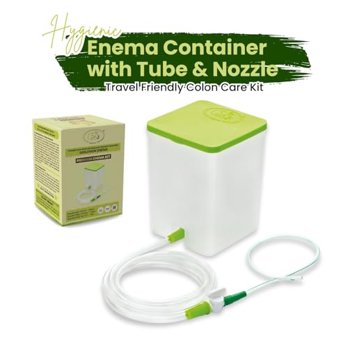 Image of PVC Enema Kit 1500 ML for Home use with Instruction | Enema home kit for Adults Reusable & washable (Enema Pot: Pack Of 1)