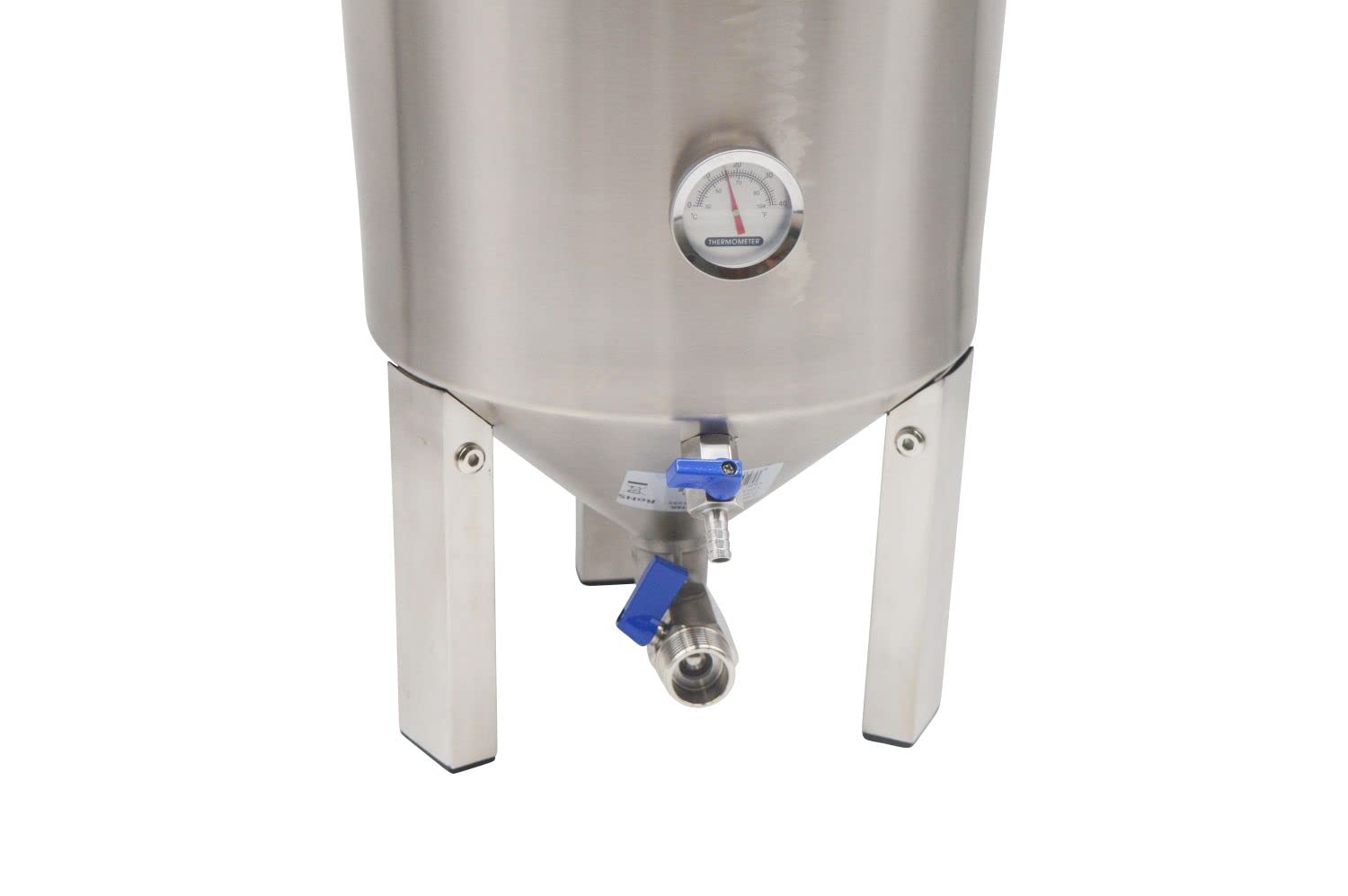 Recipiente de fermentación cónico de acero inoxidable, 30 litros