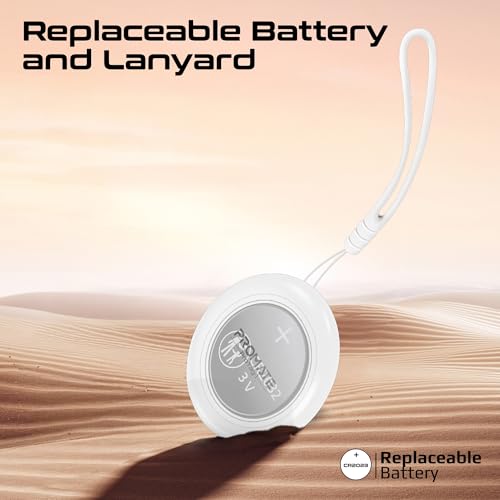Image of Promate Ultra-Compact Smart Precision Tracking Wireless Tag for Apple Find My App, Apple Certified,Loud Alarm Sound, IPX6 Water Resistant, Lost Mode.ProTag 1