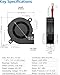 GDSTIME 5015 Blower 24V, 50mm x 15mm Part Cooling Radial Fan 2Pin High Speed Brushless DC Turbine Turbo Hydraulic Bearing for Ender 3 3D Printer Humidifier, 2 Pack