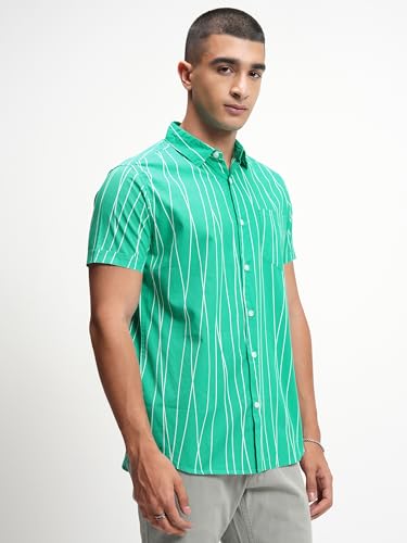 Image of Highlander Men's Striped Slim Fit Shirt