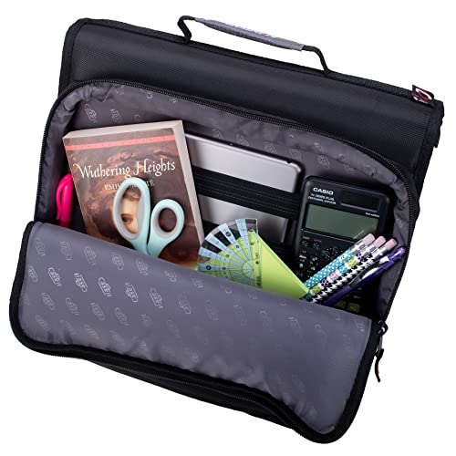 Image of Case-it Universal 2-Inch 3-Ring Zipper Binder, Holds 13 Inch Laptop, Magenta, LT-007-MAG