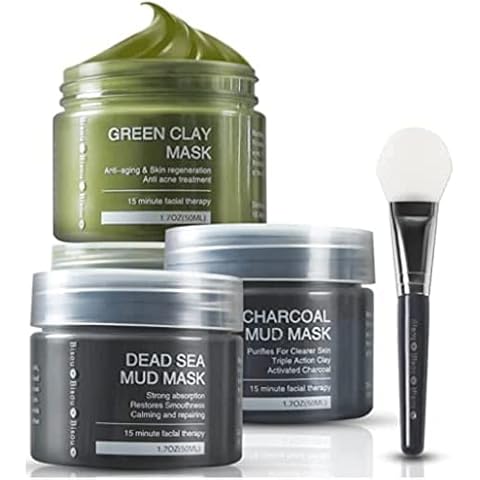 Bisou Bisou Bisou Clay, Dead Sea Mud & Charcoal Gel Face Mask Trio Cover
