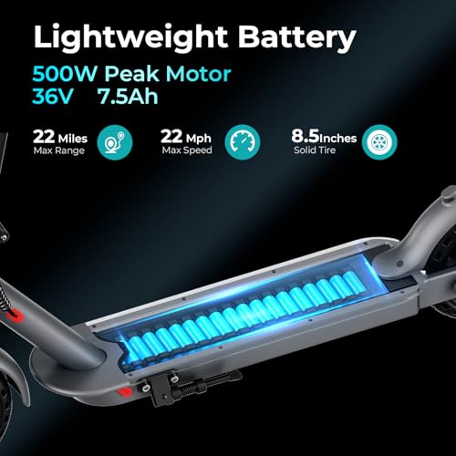 Electric Scooter Adults, 500W Powerful Motor E Scooter, Top