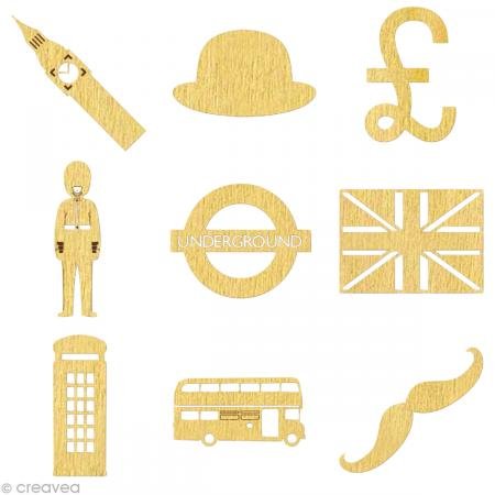 Artemio - Mini formine di Legno, Motivo: Londra