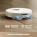 DREAME L40 Ultra Gen 2 Robot Vacuum and Mop with 25,000Pa Suction, Extendable Side Brush and Mop, All-in-One Self-Emptying & Cleaning Dock, Voice & App Control, White