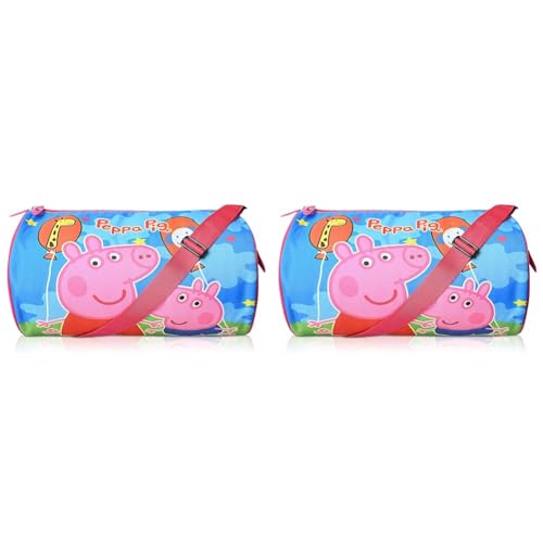 Image of Stylbase Kids Peppa Pig Duffle Bags for Travel Swimming Sports Dance Gymnastics Sports Gym Bag Kids Stylish Travel Bag for Girls Boys (Pack of 2)