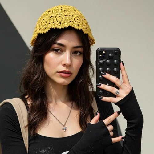 Stylish Japanese Styles Crochet Pullover Hat Brimless Hat for Fashion Youth Women Spring Headpiece Soft Comfortable Wear Japa3