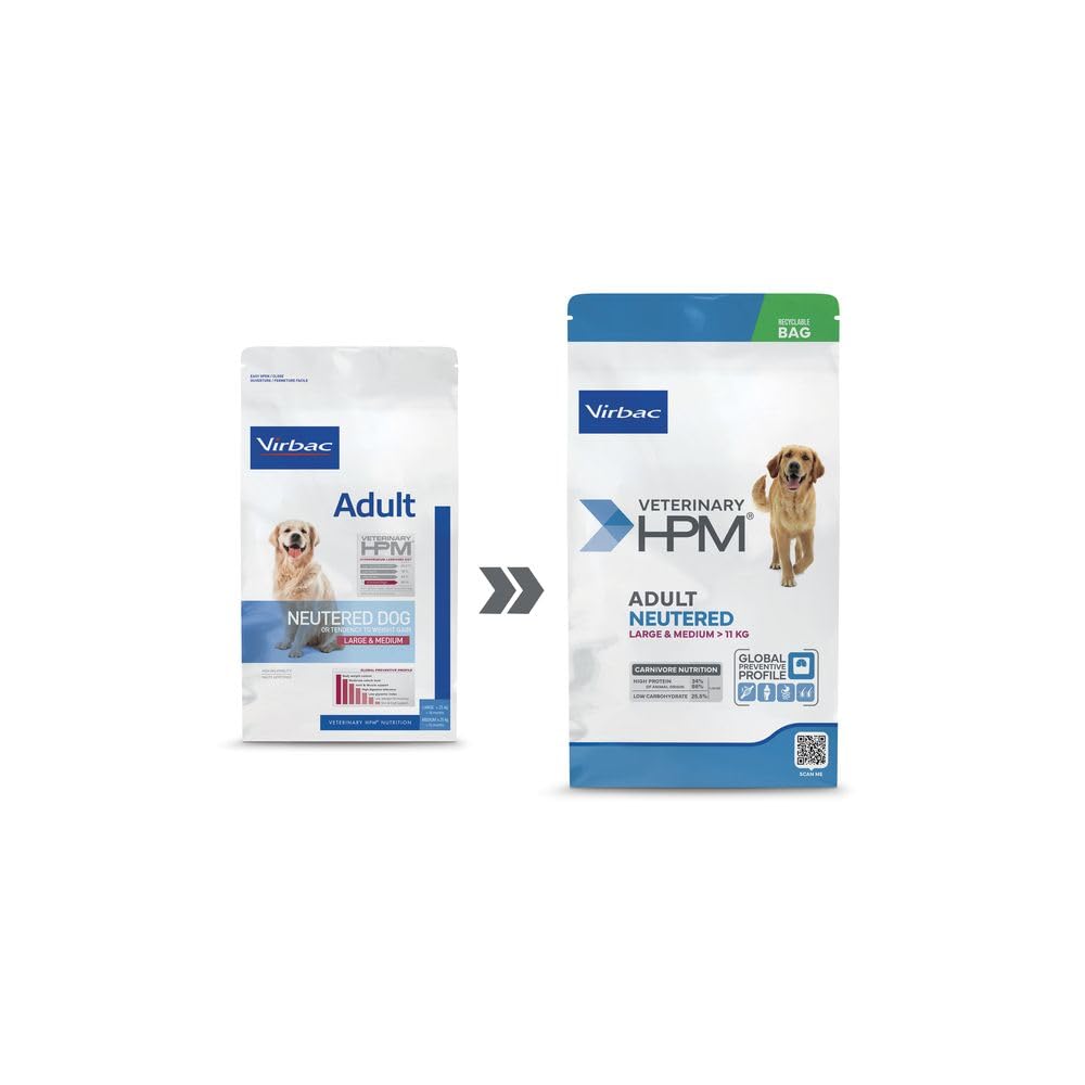 Virbac Veterinary HPM Vet Adult Neut L&M Comida para Perro 16 kg