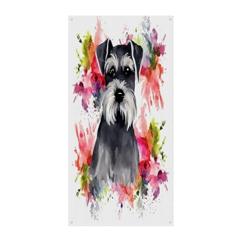 Décoration de porte Schnauzer pour sublimer votre jardin et votre entrée