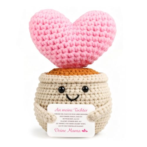 Giftota Tochter Geschenke von Mama - Geschenke für Frauen Mädchen - Geburtstagsgeschenk - Pocket Hug - Glücksbringer & Mutmacher - Kleine Aufmunterung - Für Meine Tochter