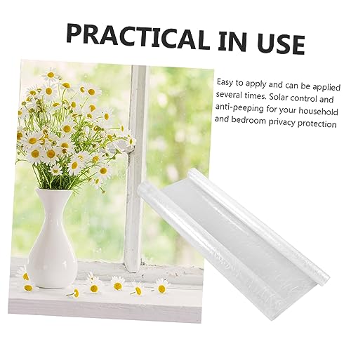 Película decorativa para ventana blanca de PVC 100x45 cm miniatura 5