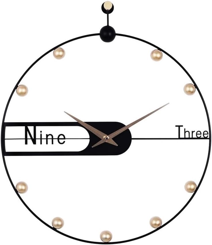 Wall Clocks Modern Living Room Wall Clock Simple Wall Creative Home Clock Fashion Wall Clock Atmospheric Decoration Light Luxury Clock Office Wall Clock(Medium)