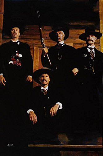 Tombstone Painting 24" x 36 " Canvas Print 28 x 40 0ver All Size