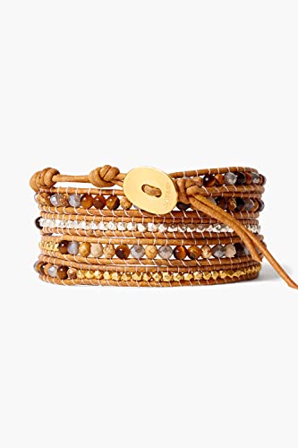 Chan Luu Tiger's Eye Mix Five Wrap Bracelet #TOP1
