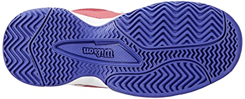 Wilson Mädchen Tennisschuhe, RUSH PRO JR QL, Pink/Weiß/Blau, 28, Für alle Bodenbeläge, Alle Spielertypen, WRS327900E105