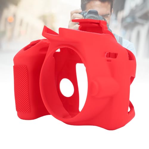 Custodia per Fotocamera Protettiva Sottile Coperchio Protettivo per la Telecamera Accuratezza Non Slip Portatile per la D3500 leggero silicone rosso
