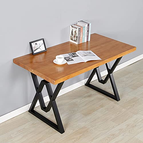 SSS Furniture Metal Table Legs 28”H x 20”W, DIY Furniture Legs for Dining Table, Coffee Table, Computer Desk, Meeting Room Table,Workbench,Desk Legs,(Bear Up to 800lb), Black, Set of 2