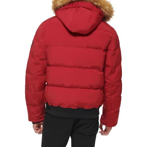 Image of Tommy Hilfiger Men's Arctic Cloth Quilted Snorkel Bomber Jacket (Standard and Big & Tall)