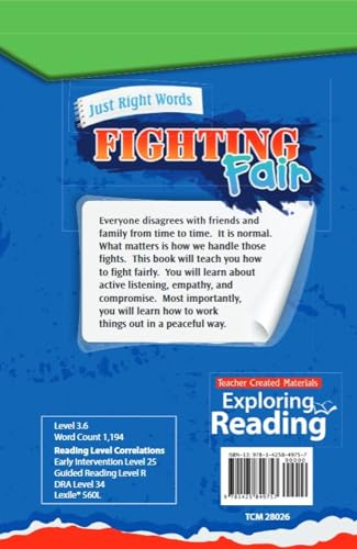 Image of Just Right Words: Fighting Fair (TIME FOR KIDS: Informational Text)