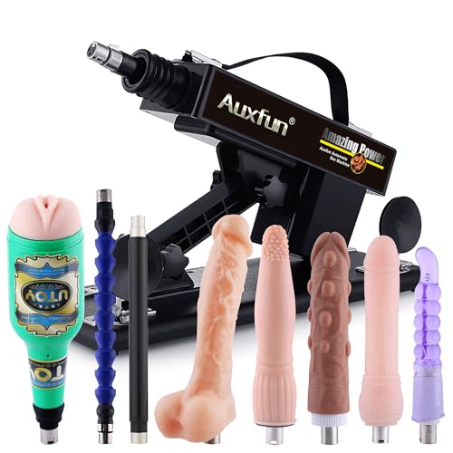 Sex Machine for Men and Women Dildo Machine with 8 Sex Toys Thrusting Sex Machine for Couples Sex Machine Attachments with Dildos Sex Toys for Adults