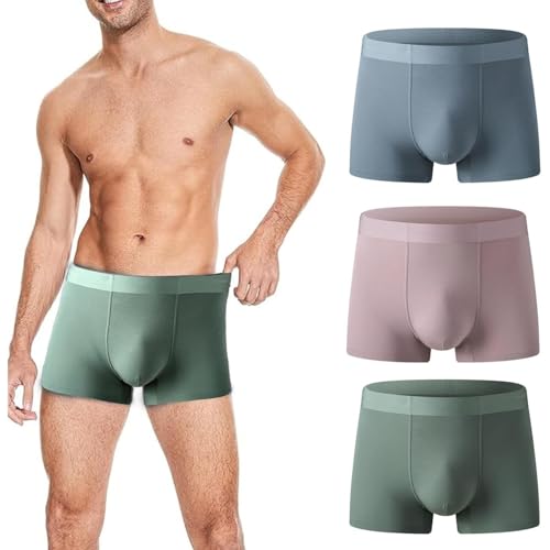 Octipa Men's Ultra-Absorbent Incontinence Boxer Briefs, Incontinence Boxers for Men Leak Proof Absorbent Brief 3 Pack (3pack-e, X-Large)