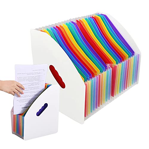 Archivadores Oficina Caja Organizadora de Archivos Portátil, Carpeta de Archivos A4, Carpeta de Acordeón, Archivador Acordeón, Organizador de...