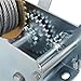 2500LBS Hand Winch, with 32.8FT Steel Cable, Galvanized Shell, 4.1:2.4:1 Gear Ratio Portable Winch, Two-Way Ratchet, Manual Operated Hand Crank Winch for Trailer, Boat or ATV Towing (32.8FT-2500LBS)