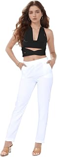 L S U Damenhose, dehnbar, leicht, fein genäht, halbelastisch, zum Hochziehen, Arbeitshose