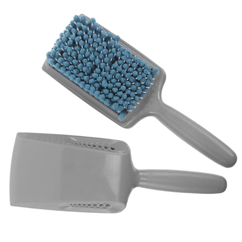 Brosses éponge Hohopeti lot de 2 peignes démêlants gris bleu pour cheveux