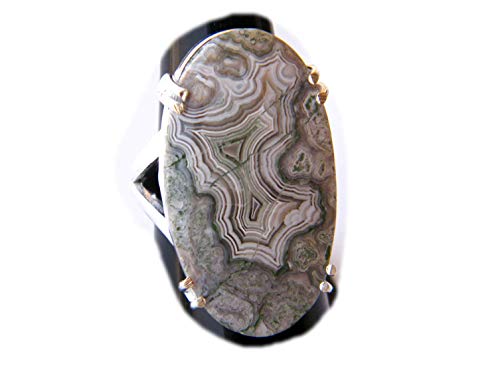 Thebestjewellery Crazy Lace Agate Ring, Silver Plated Ring, Handmade Ring, Women Jewelry, Gemstone Ring (Size- 6.75 USA) BRS-4703