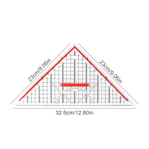Ensemble d'équerre grand format pour outils de géométrie mathématiques et dessin - 5