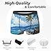 yyunbmr Cool Funny Boxer Briefs for Men Humorous Trunks 3D Cut Underwear Mens Fashion Shorts hawaii beach Print, Black, XXL