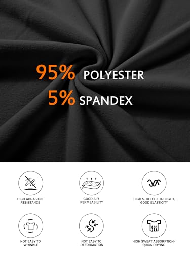 AURUZA Long Sleeve Shirts for Women, Crew Neck Side Split Tunic Tops, Loose Fit T-Shirts Casual Tunic Pullover Trendy Clothes, M, Black