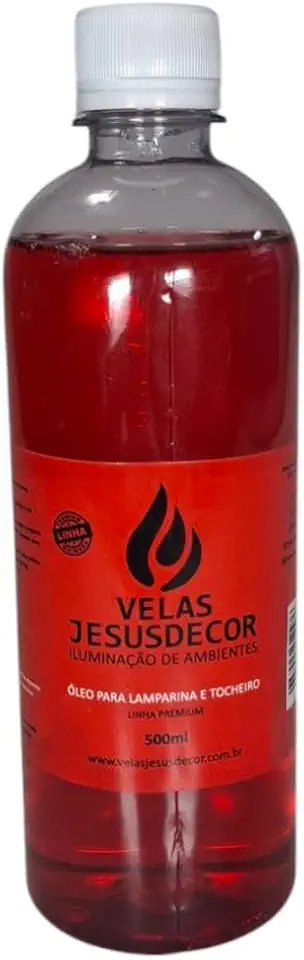 Fluido Normal Citronela Para Vela Lamparinas Tocheiros - 500ml (Vermelho, 1)