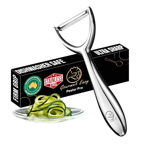 Vegetable Peeler, Premium Stainless Steel Potato Peeler, High Tensile Ultra Sharp Blade Fruit and Food Slicer, Y Shaped with Ergonomic Non-Slip Handle, Dishwasher Safe with 5 Years Warranty