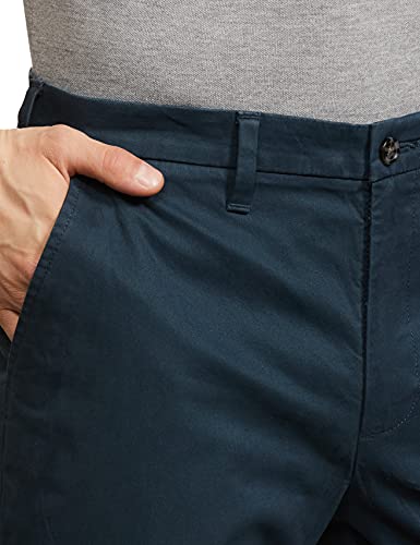 Image of Marks & Spencer Mens Solid Mid Rise Slim Fit Chinos