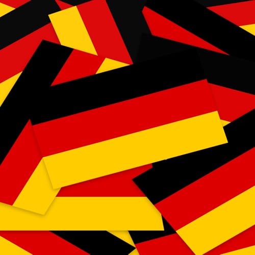 100 Stück Deutschland Aufkleber Flaggen Deutschland Sticker Flagge Sticker Germany Autoaufkleber Aufkleber Deutschlandflagge Wetterfest und Abziehbar für Auto Koffer Laptop und mehr (9 * 5 cm)