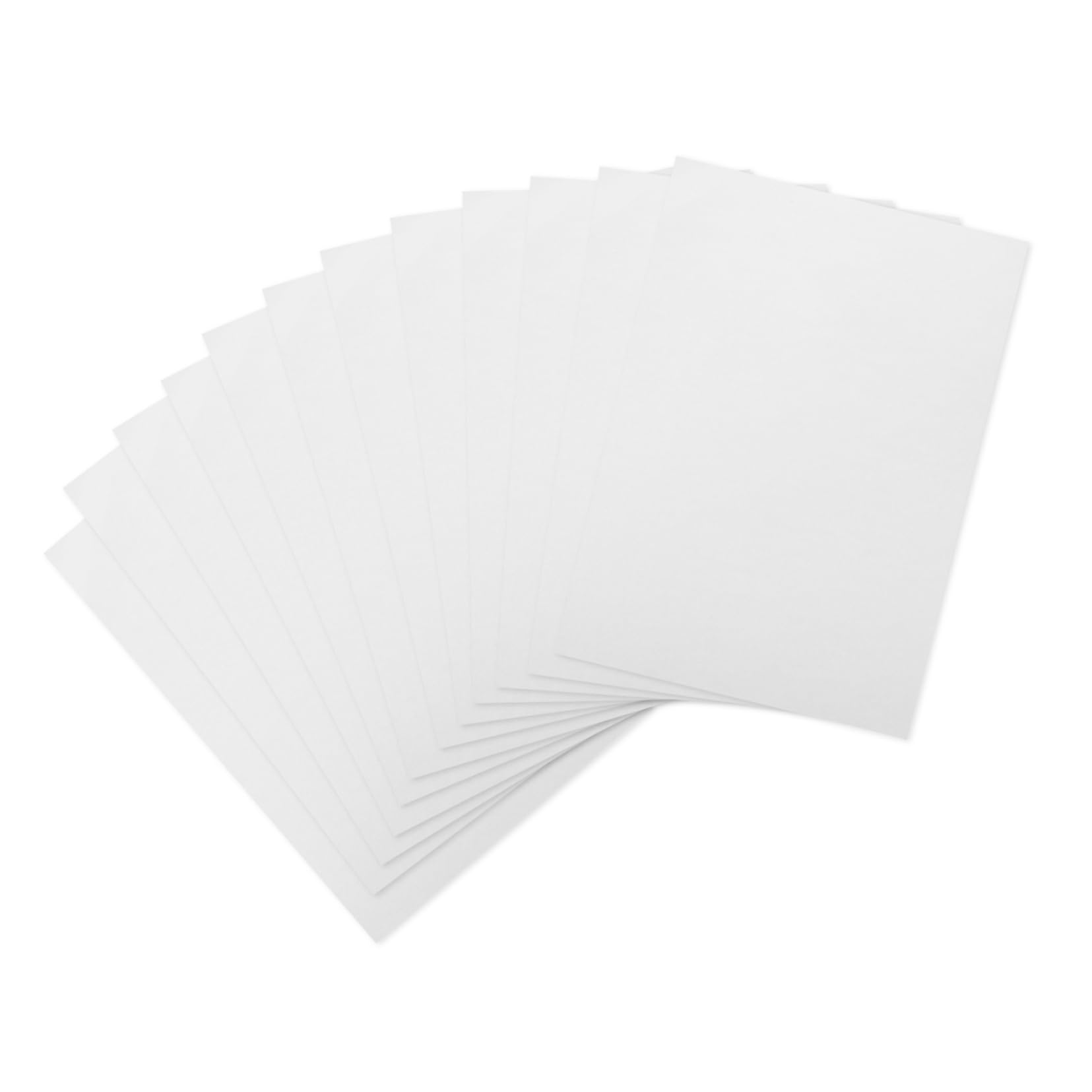Papier Aquarelle Grain Fin 50 Feuilles 160g, Épais, Blanc, 8k