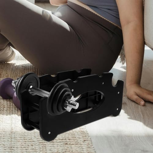 ERINGOGO Soporte para Mancuernas de Plástico Resistente Multi- Organizador Compacto para Pesas Pequeñas Base Estable para Almacenamiento Casa Accesorio Duradero para Gimnasio Doméstico - imagen 4