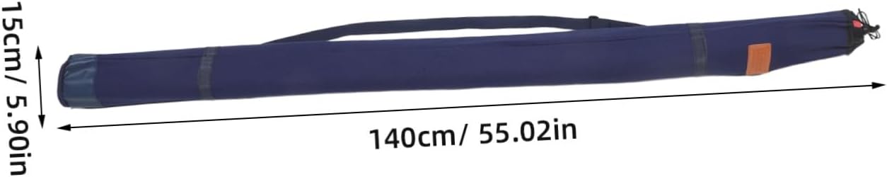 Canvas Fishing Rod Carrier Bag for Rod and Umbrella Storage | Moistureproof, Abrasion Resistant Build, Comfortable Handle, Outdoor Hiking Travel Use, Protective Cover with Canvas