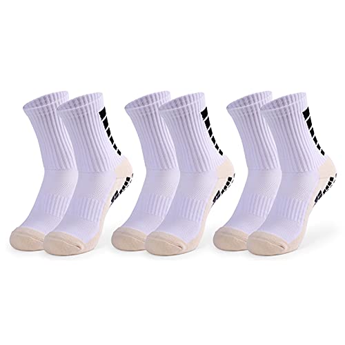 Tomshin Meias antiderrapantes masculinas de futebol Meias atléticas de compressão para basquete Fute