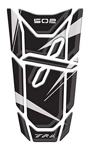 Tankpad Protector de depósito resinado adhesivo efecto 3D, compatible con Benelli TRK 502 X, Negro Cover