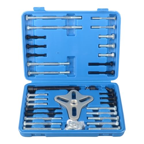 DAYUAN 46 TLG Universal Lenkrad Abzieher harmonische Balancer Abzieher Satz Lager Ausdrücker 2/3-Armig inkl. Tragekoffer