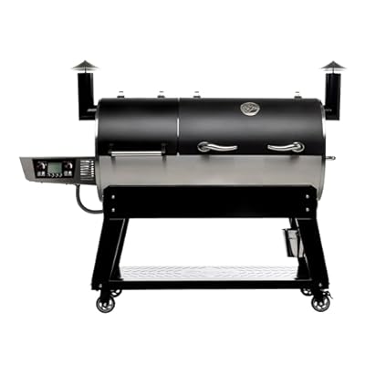 recteq DualFire RT-1200 Wood Pellet Smoker Grill | Wi-Fi-Enabled Electric Pellet Grill | Dual Chambers for Hot and Fast + Low and Slow Cooking