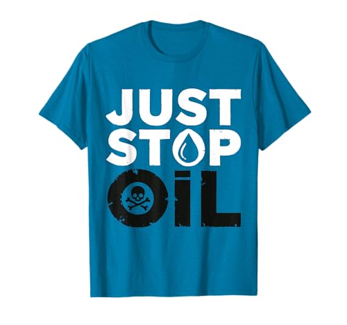 Retro Just Stop Oil Rettet die Erde Lustig T-Shirt