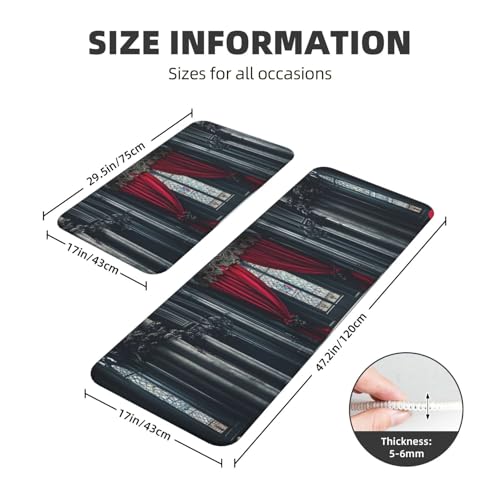 Cómodos tapetes de pie con diseño acolchado superior y base protectora para el hogar 4