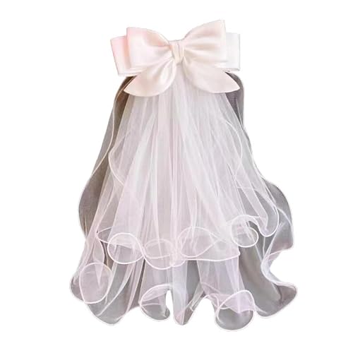 JIMCOM Hair Bows For Girls&Women,Hair Bow Party&Bow Hair Clip&Wedding Party Veil